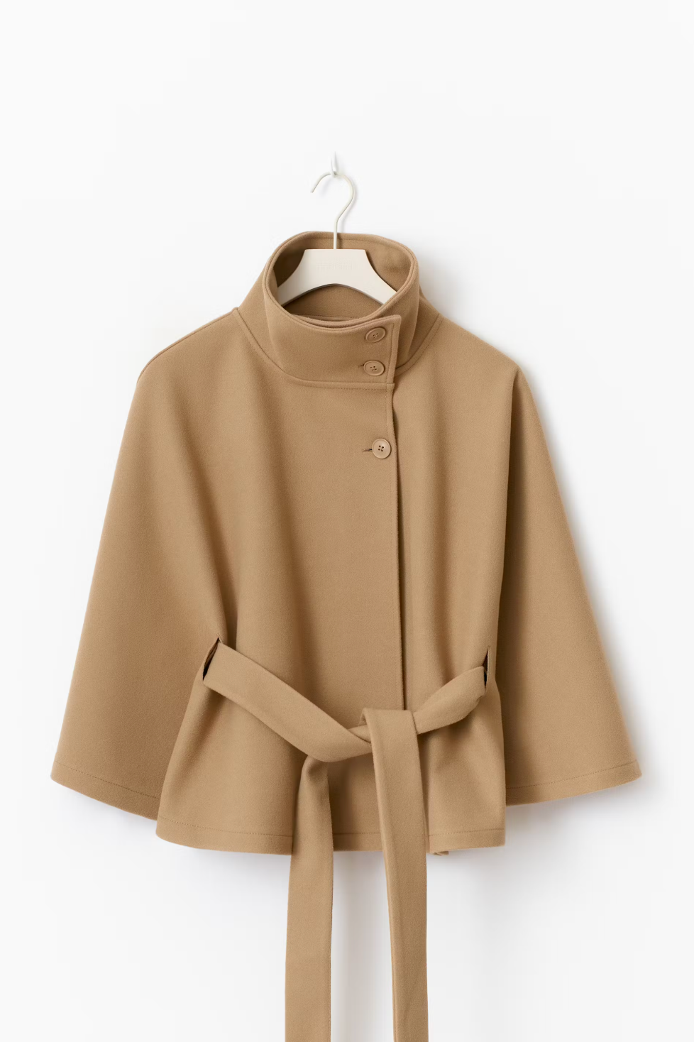 Belted Cape Jacket - By Miralo